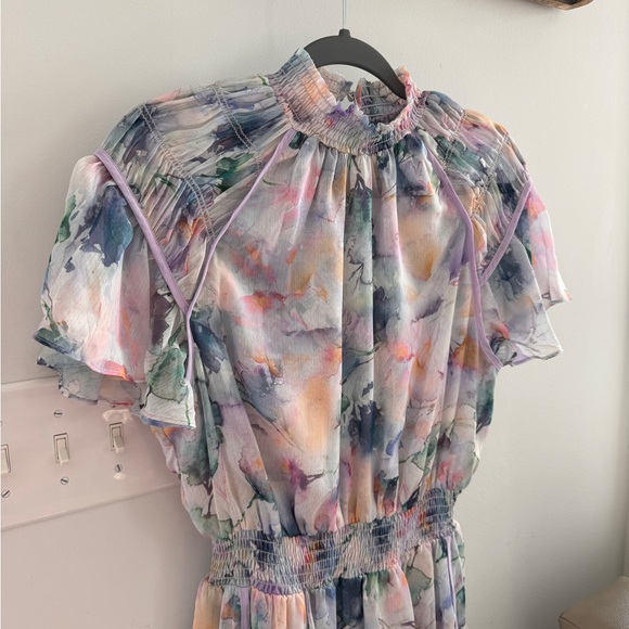 NWT RARE MISA Watercolor Dress Size M - Picture 3 of 10